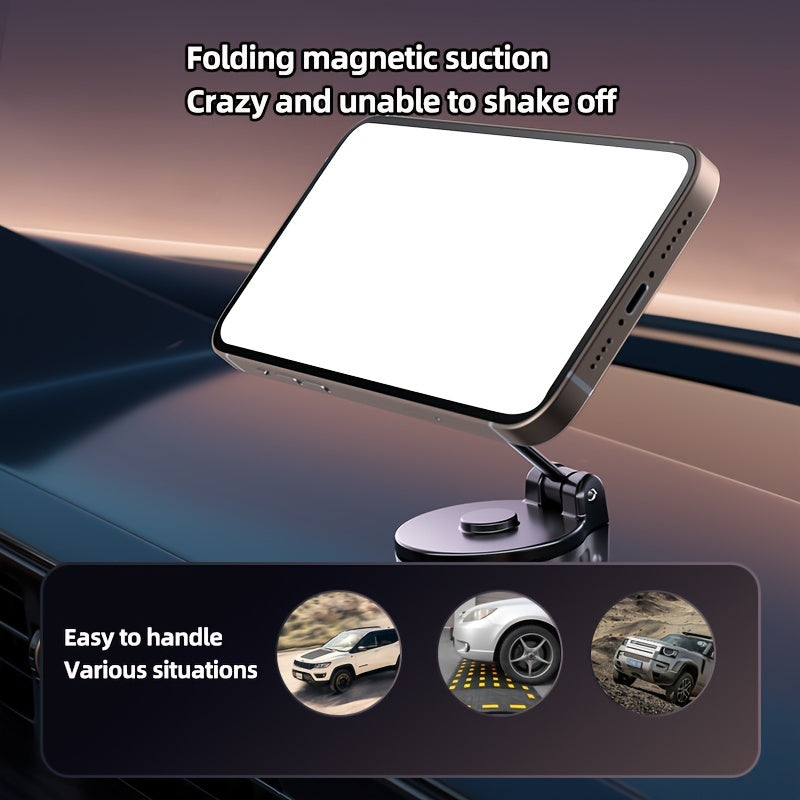 Universal Magnetic Car Phone Holder Waterproof Aluminum Alloy Dashboard Mount