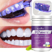 Purple Teeth Whitening Powder for Deep Cleaning and Brightening with Baking Soda for Men and Women