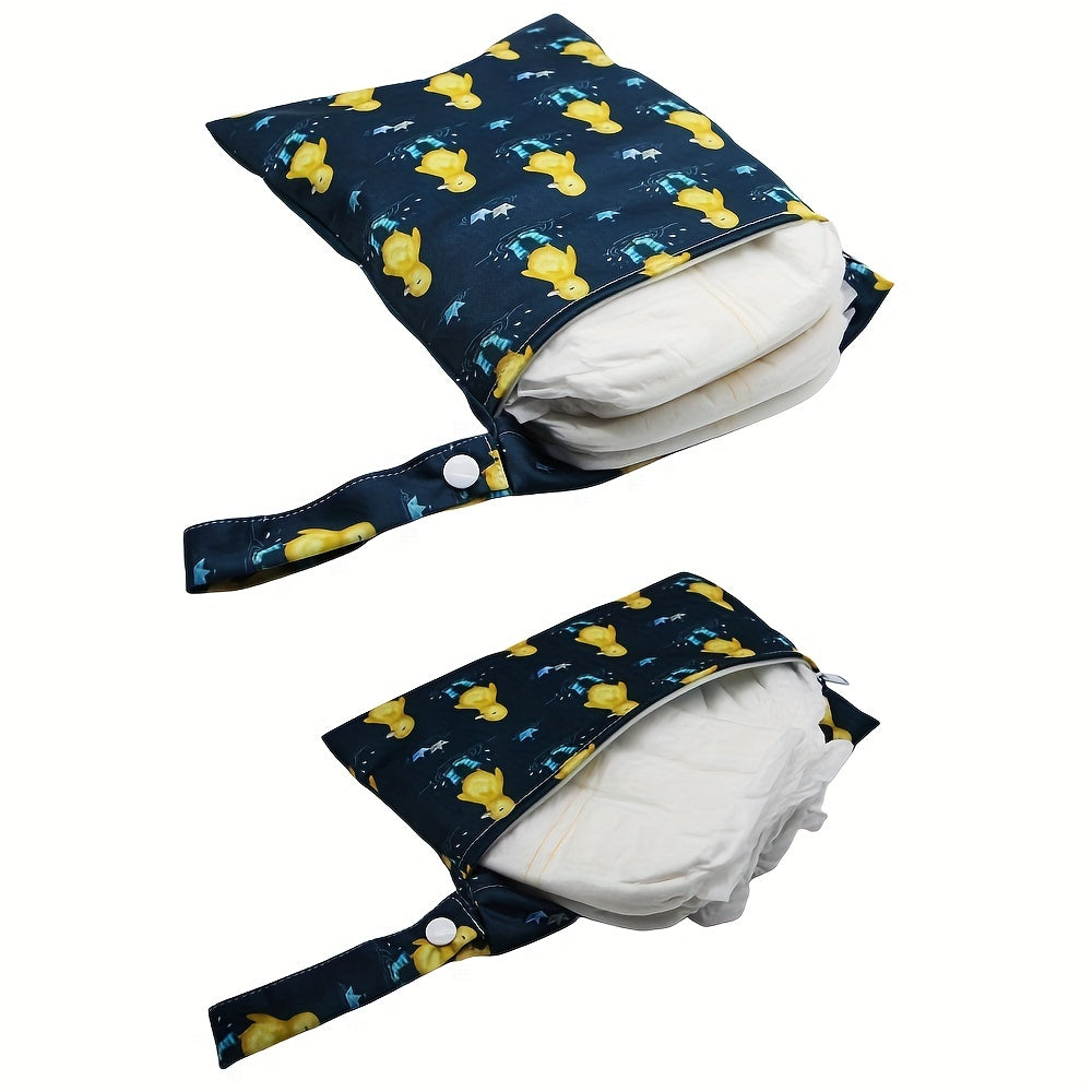 Duck Print Diaper Bag Set 2 Pieces for Babies and Toddlers