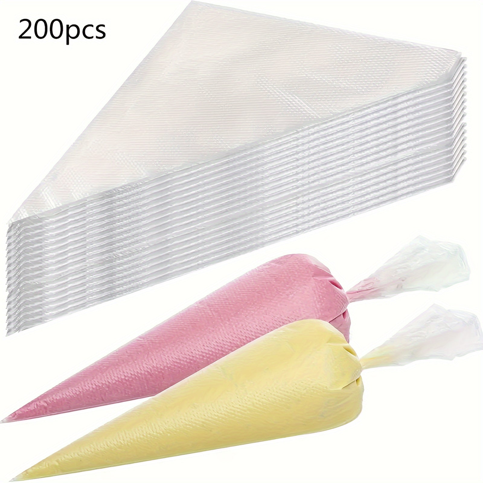Disposable Piping Bags Set 50 100 200 for Cake Decorating Icing Baking