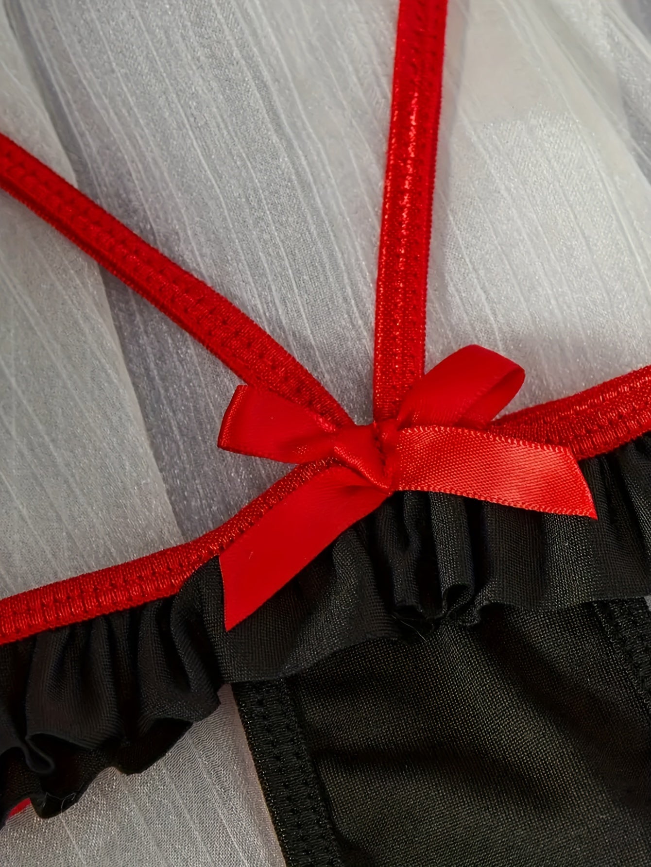 Naughty Maid Nurse Lingerie Costume with Hat for Adults