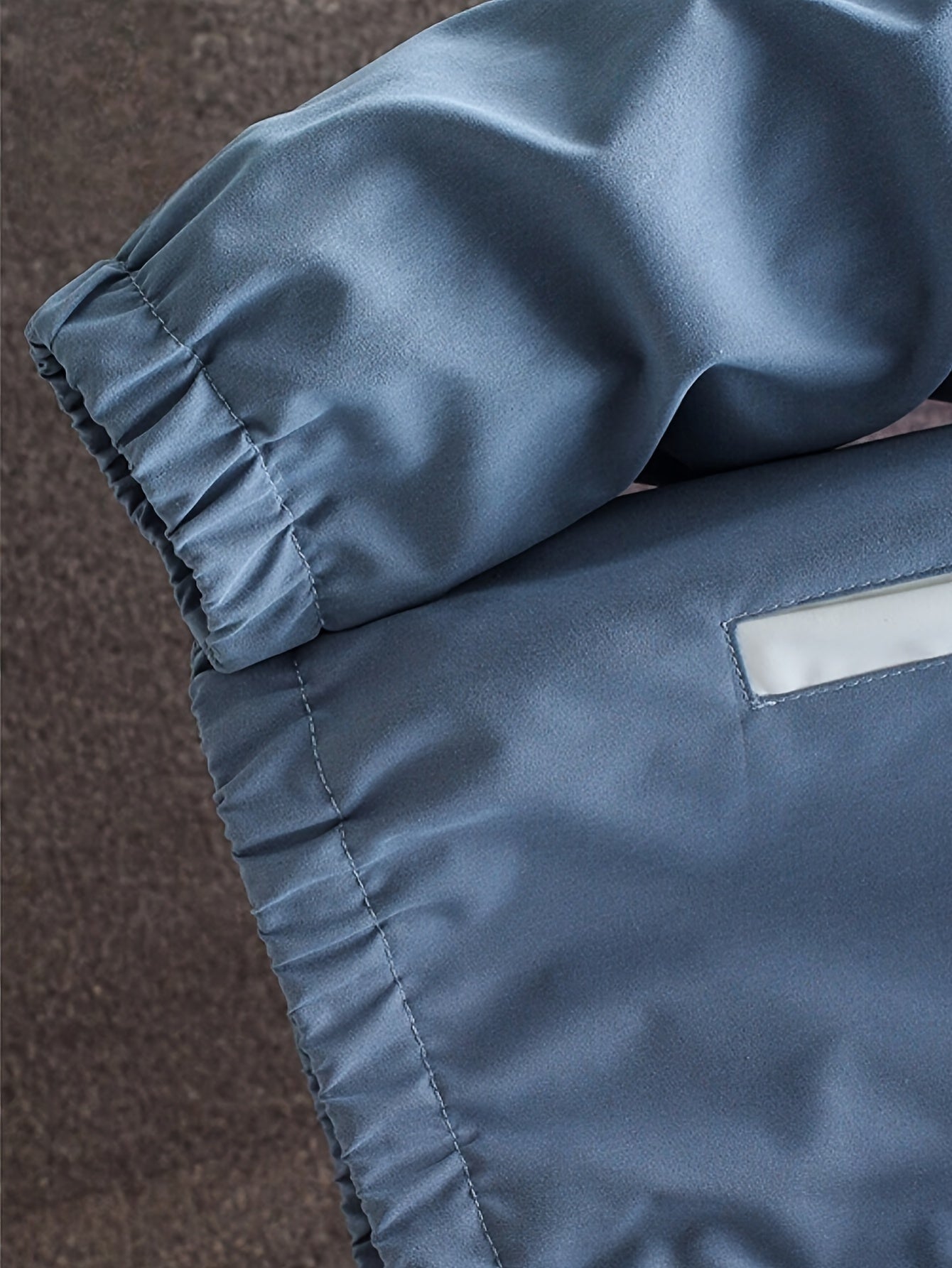 Men's Athletic Hoodie and Pants Set Blue White Color Block Polyester Spring Fall Sportswear