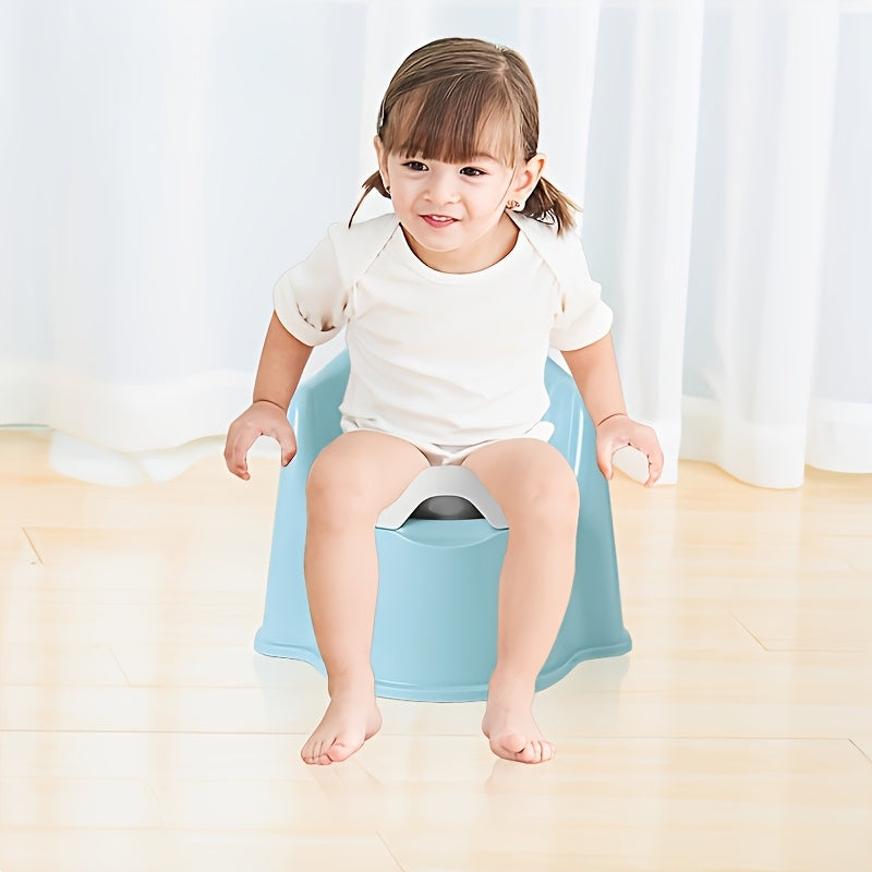 Potty Training Toilet for Boys and Girls with Lid, Easy to Clean, Durable PP Material, Blue Pink or Cartoon Design