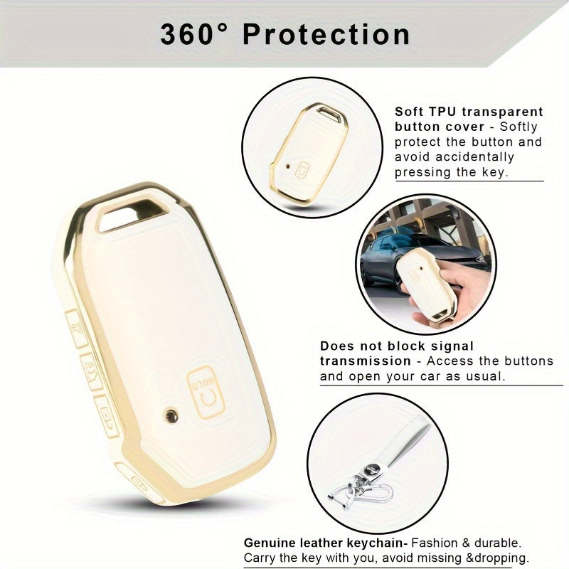 Universal TPU Key Fob Cover in 5 Colors for Car Key Protection