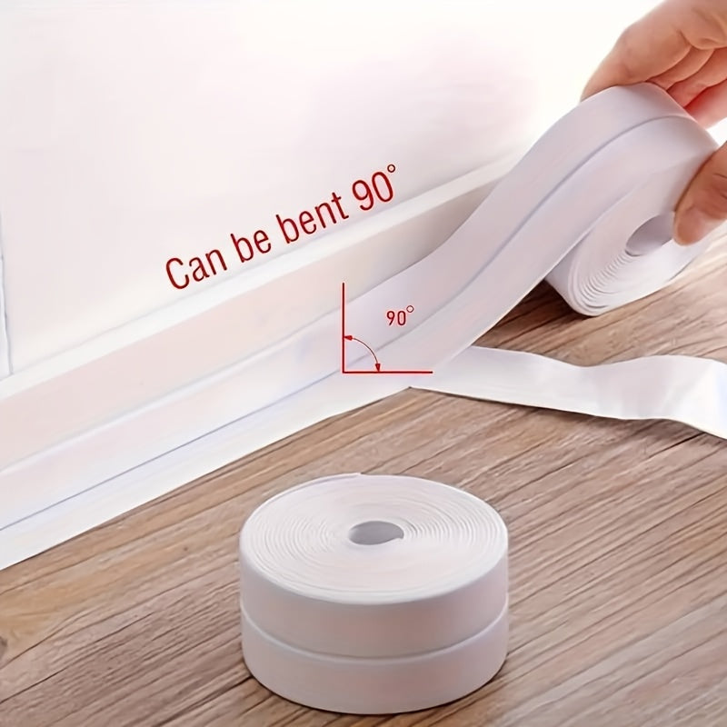 White PVC Waterproof Sealing Tape for Bathroom Shower Sink Bathtub Toilets