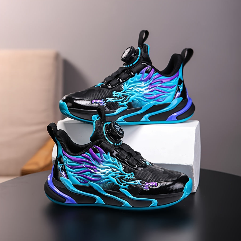 Boys Sneakers Low Top Breathable Non-Slip EVA Fabric Closure