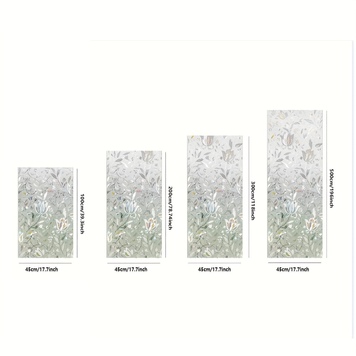 Tulip Glass Window Film Electrostatic Adhesive Privacy Privacy Protection for Home Office