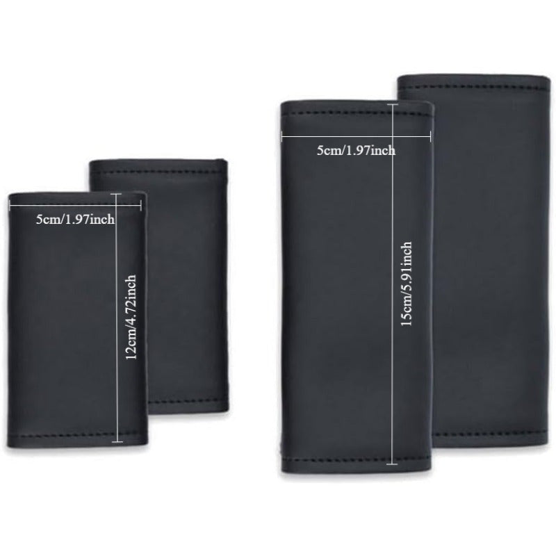 Car Interior Handle Cover Black Textured Grip for Model 3/Y Auto Accessory