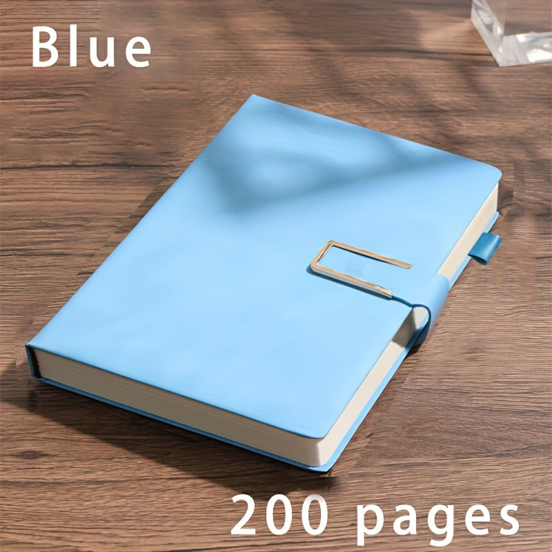 A5 Leather Notebook with Bookmark Soft Cover for Business and School