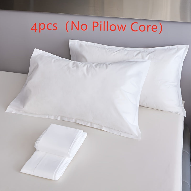 Set of 4 Disposable Pillow Covers Breathable Non-Woven Fabric Hotel Bedroom Salon Dust Stain Protection