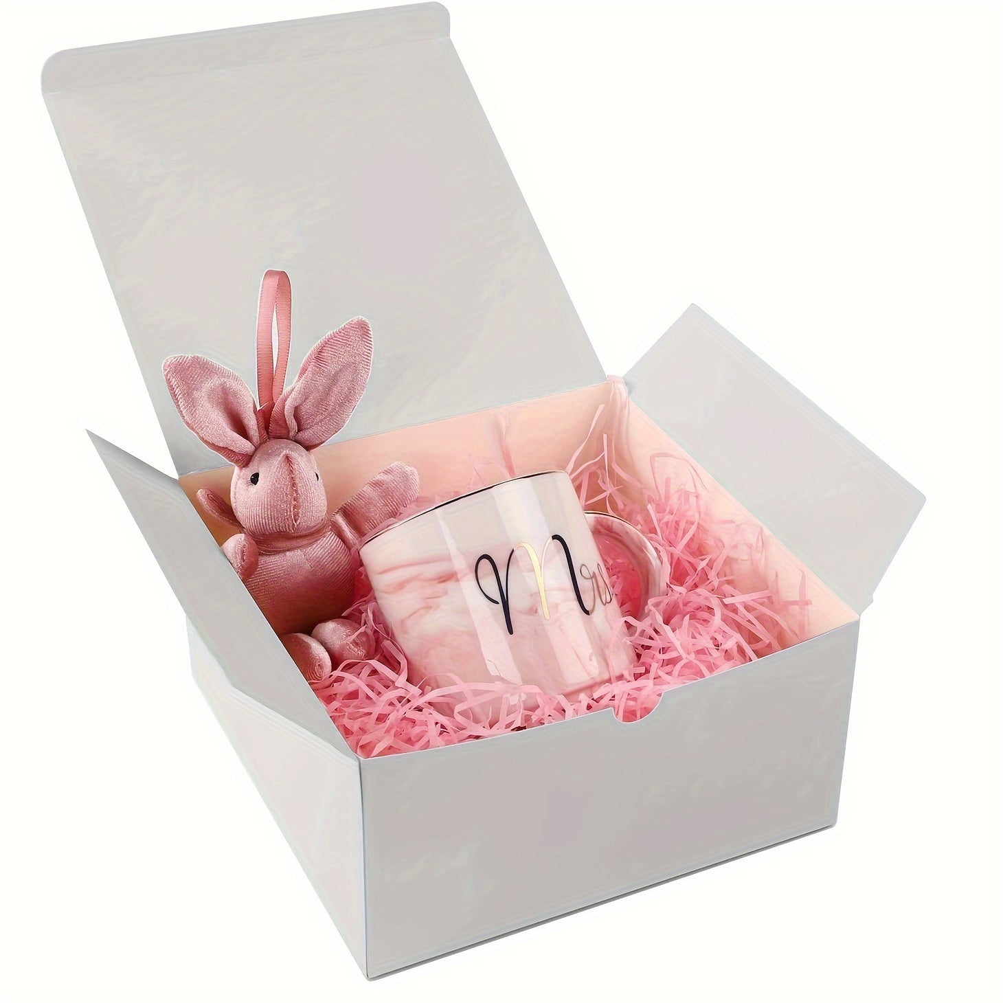Set of 15 Paper Cardboard Gift Boxes 20.32cm with Lids for Christmas Bridesmaid Gifts