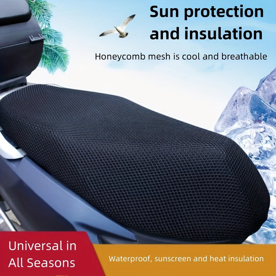 Universal Breathable Cell Grid Seat Cover for Car Motorcycle All Seasons