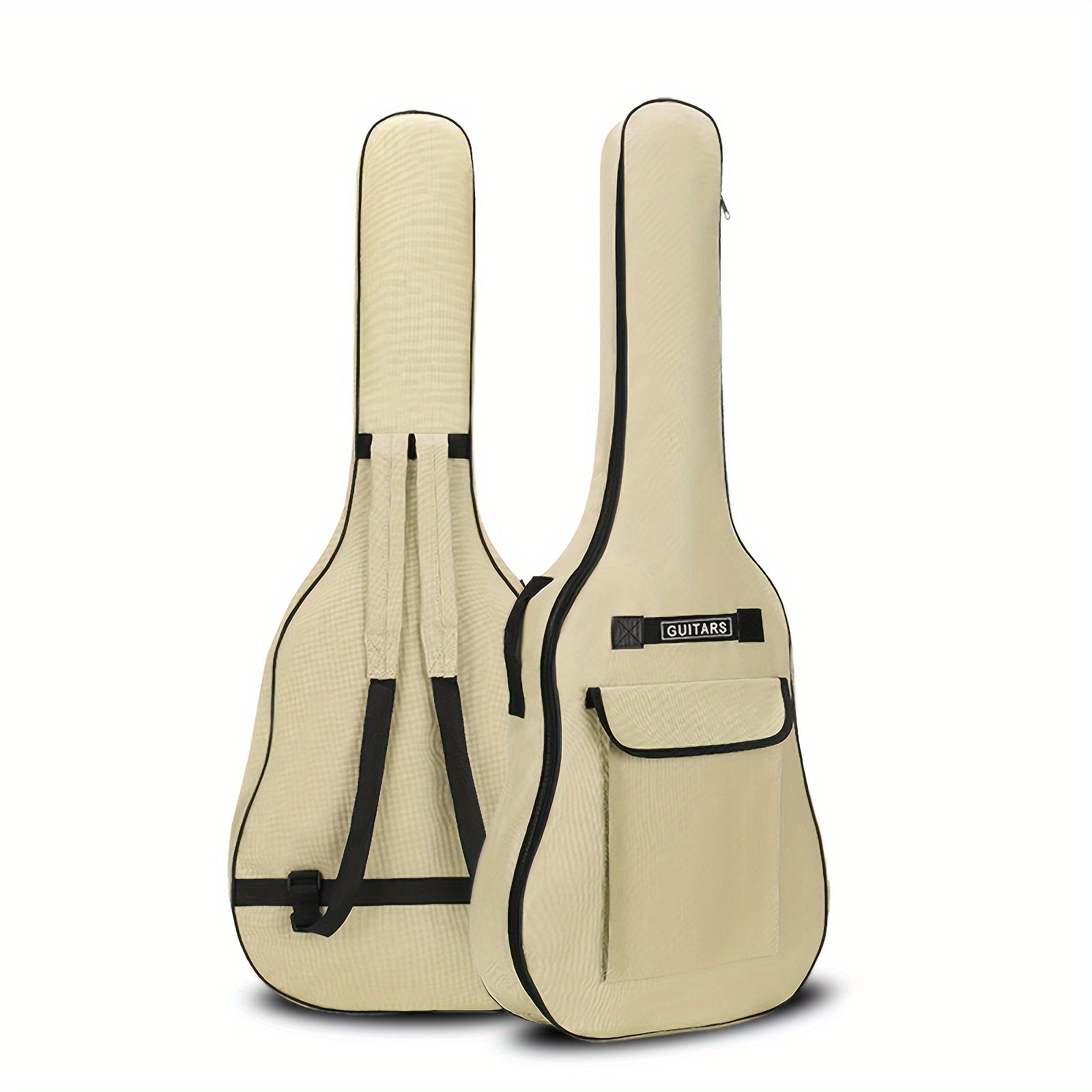 5.5mm Padded Waterproof Guitar Bag for 40/41 Inch Guitars with Adjustable Straps and Front Pocket