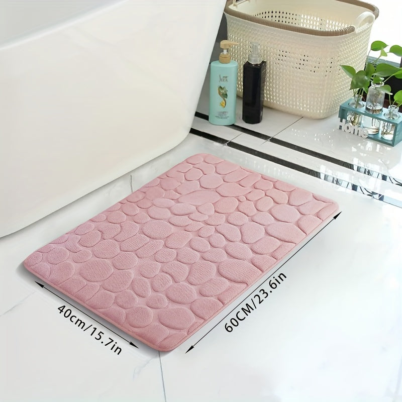 Memory Foam Bath Rug Soft Quick Dry Machine Washable Bathroom Mat
