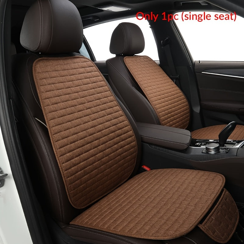 Universal Linen Car Seat Cover Protector for Front and Back Seats