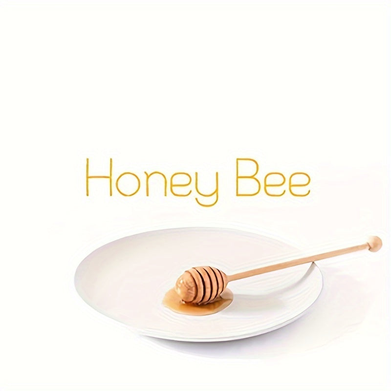 Wooden Honey Stirring Sticks Set of 1 or 4 for Kitchen, Home, Party, Wedding