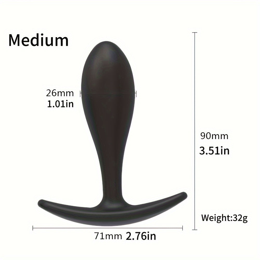 Adult Silicone Anal Plug Small Wearable Dilator for Men Women
