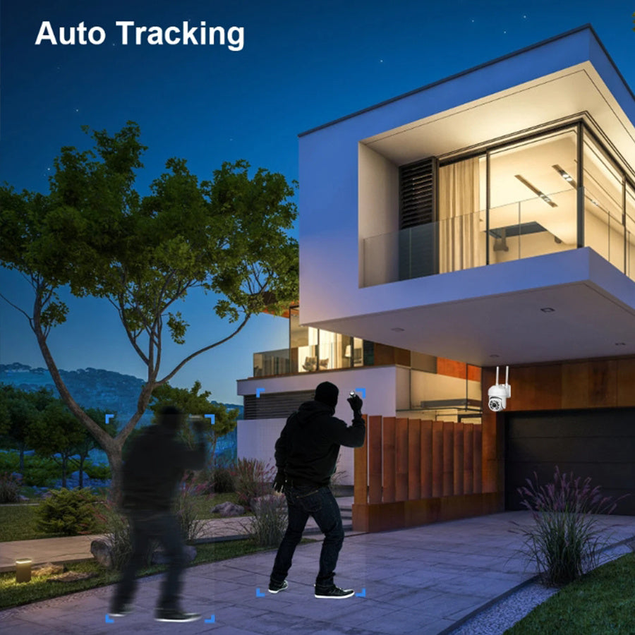 Oimlyo представляет революционную 1080P HD уличную беспроводную камеру видеонаблюдения с панорамным обзором 355°, поддержкой Wi-Fi 2.4G, ночным видением и цветной записью днем и ночью. С системой удаленного мониторинга через приложение для смартфона.