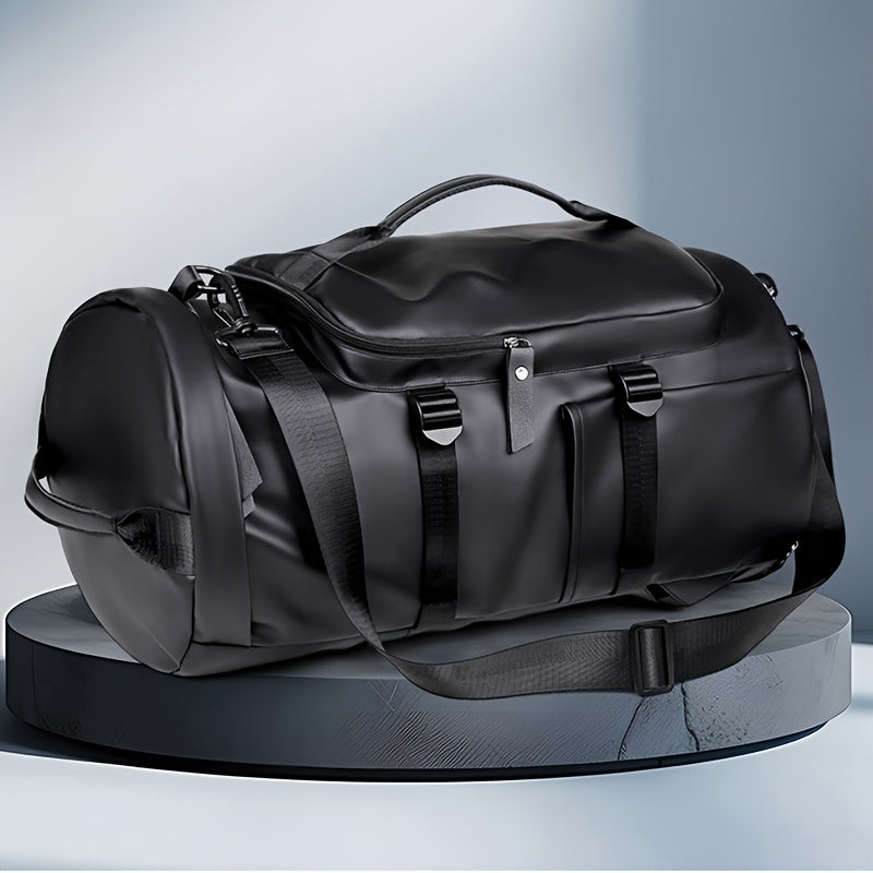 Ko'p maqsadli ochiq sayohat ruksak, kulrang/qora rangda, mustahkam PU materialidan tayyorlangan. Sport, fitnes, tasodifiy sayohatlar va qo'l yuklari sifatida mukammal. Ikki yelka tasmasi va ...