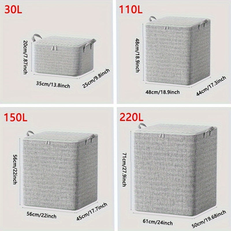 Large Clothes and Quilt Storage Box Dustproof Moistureproof Organizer Bag for Moving and Packing