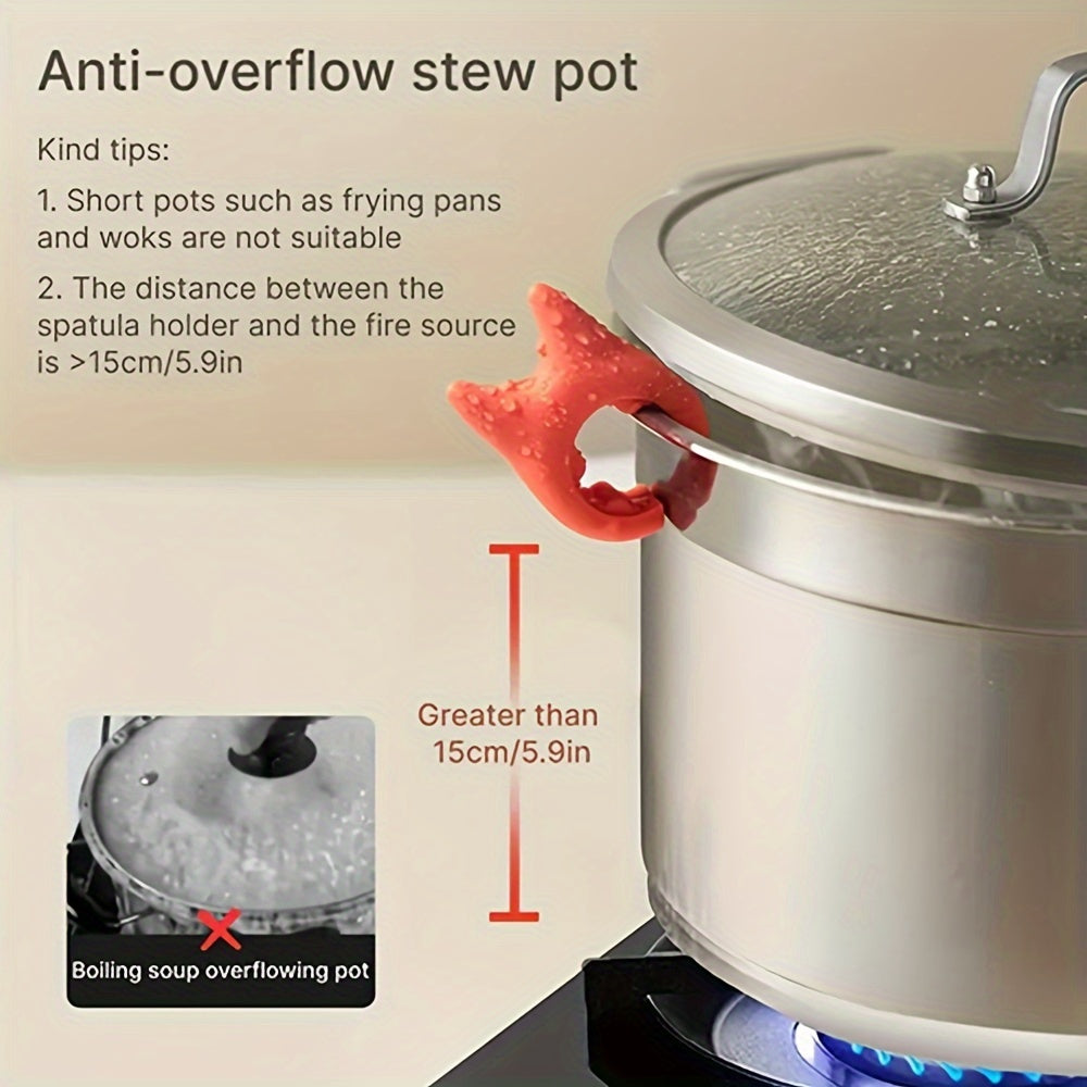 Kitchen Spatula Rack Organizer for 2 4 6 8 10 Pieces, Prevents Spills