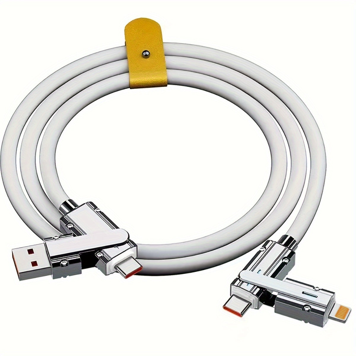 4-in-1 Data Cable for iPhone, Samsung, Honor, Xiaomi Fast Charging 100W