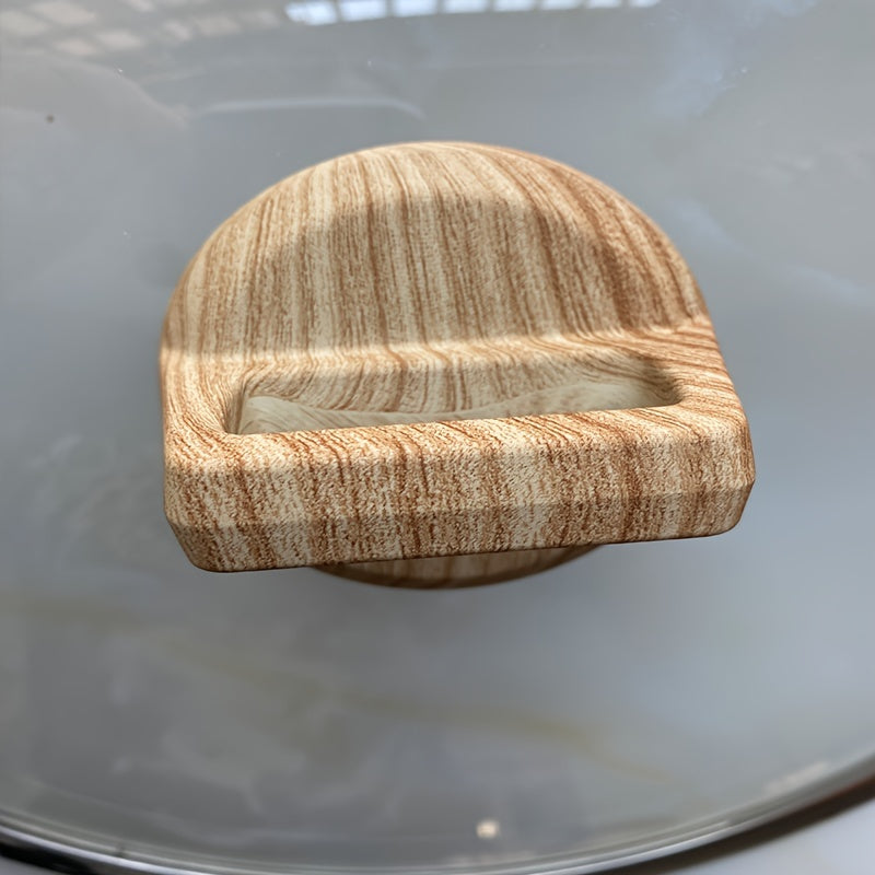 Large Tempered Glass Cookware Lid with Wooden Handle 36cm for Woks and Pans