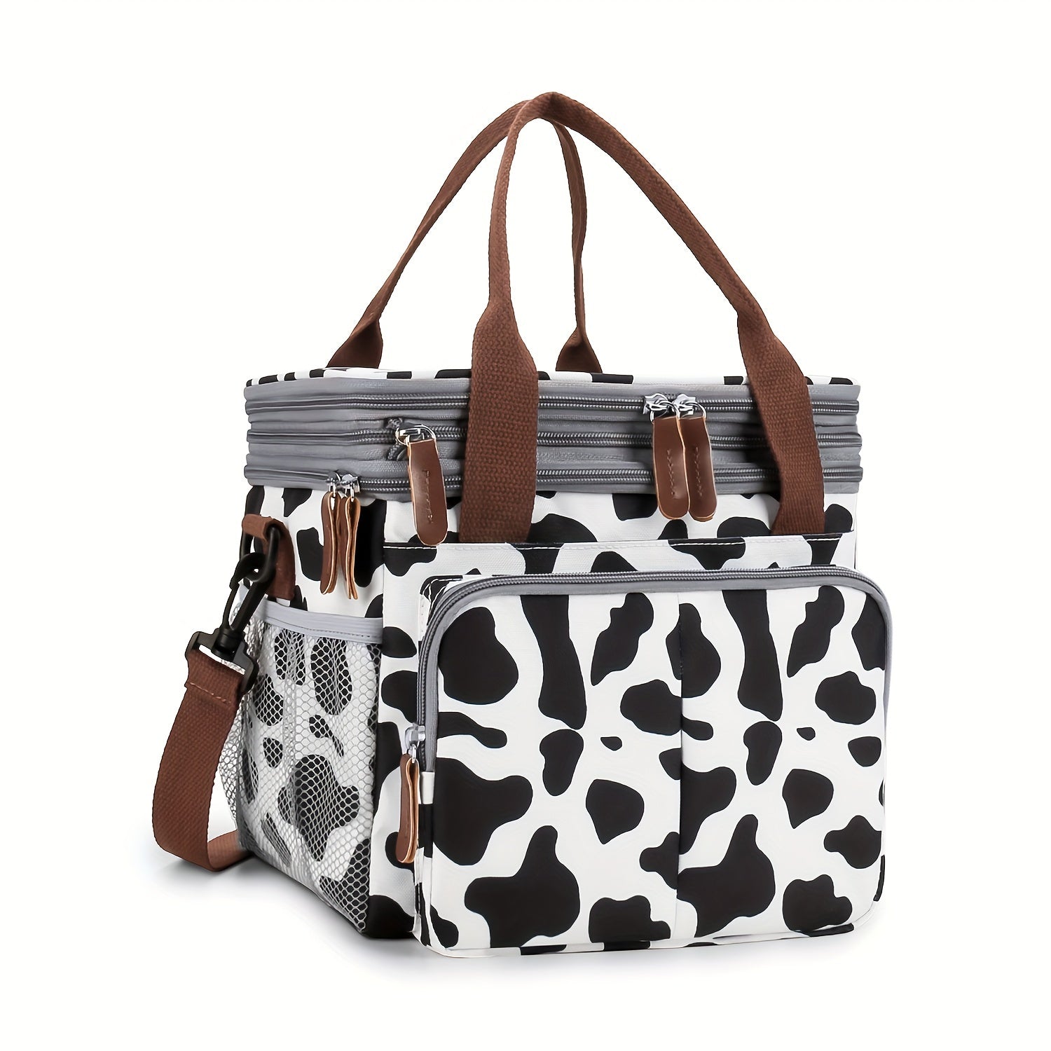 Multifunctional Waterproof Diaper Bag with Insulated Pouch for Moms and Dads