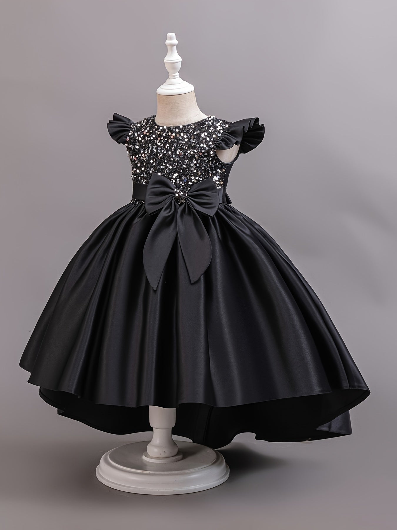 Girls' Sequin Princess Dress for Girls 12 and Under Polyester for Parties Vacations