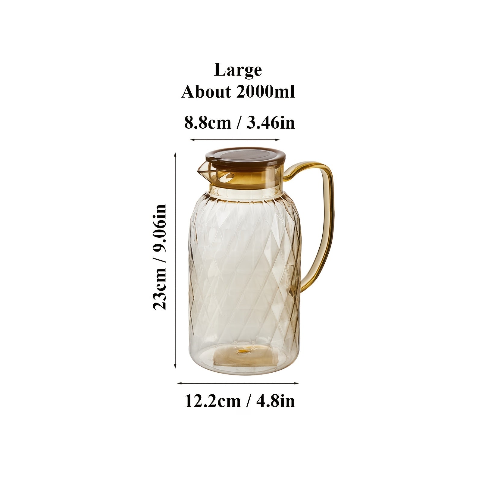 Термостойкий взрывобезопасный пластиковый холодный чайник с большой емкостью для фруктового чая