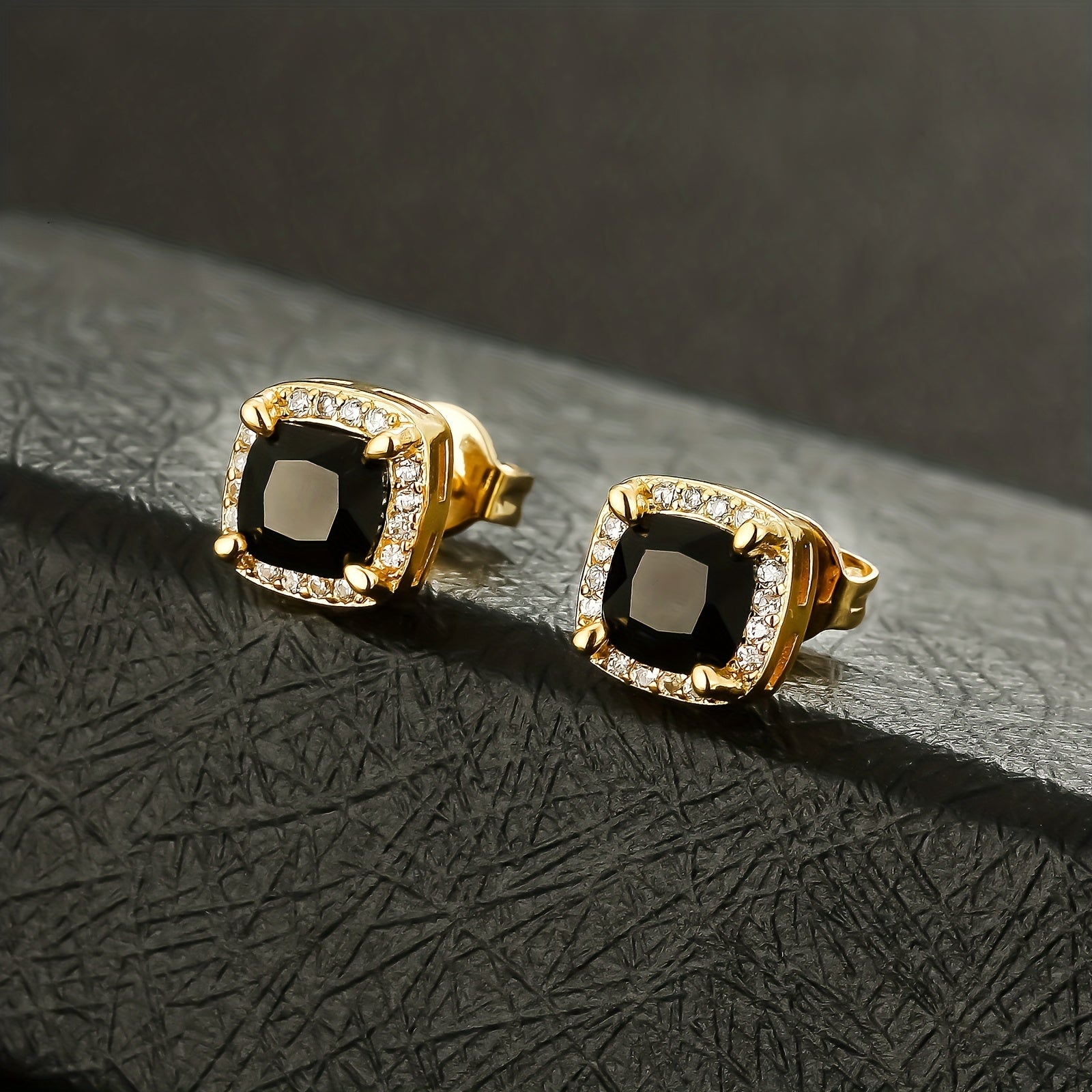 Unisex Square Retro Fashion Earrings 6mm High-Quality Jewelry Accessories