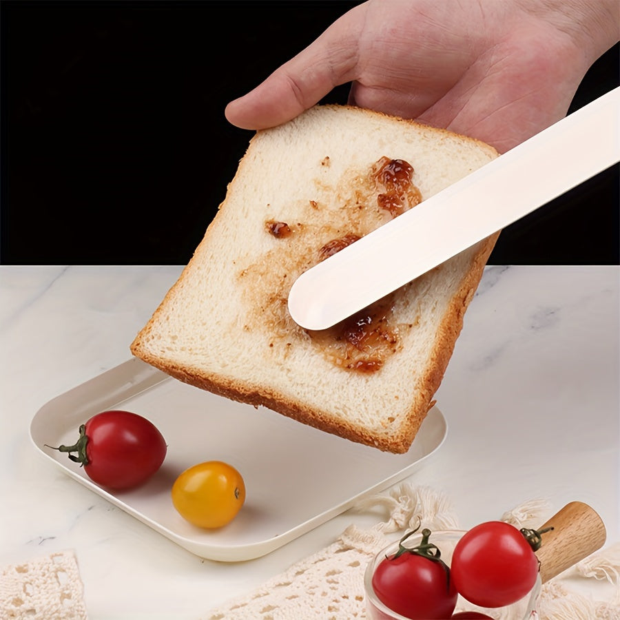 Set of 3 Stainless Steel Cake Scrapers for Decorating, Straight and Curved