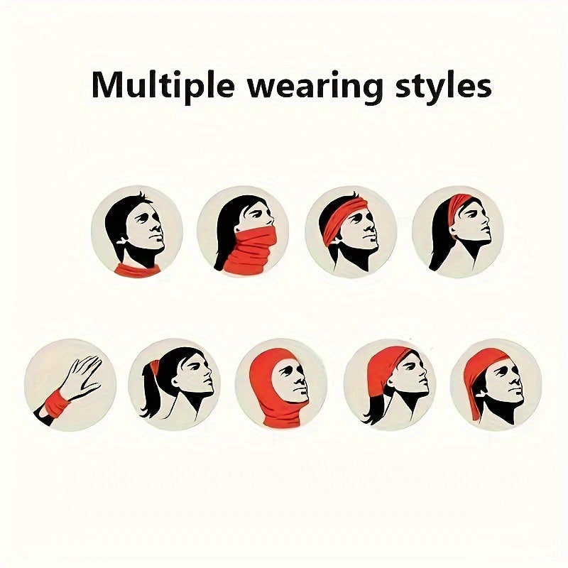 Set of 4 Camo Neck Gaiters for Men UV Protection Dustproof for Cycling Outdoor