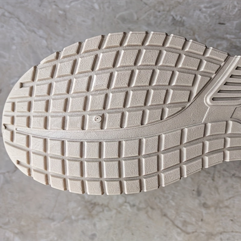 Women's Breathable Knit Sneakers Casual Lace-Up Outdoor Sport Shoes