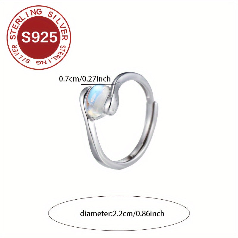 Women's Hypoallergenic 925 Silver Minimalist Ring for Valentine's Day or Mother's Day Gift