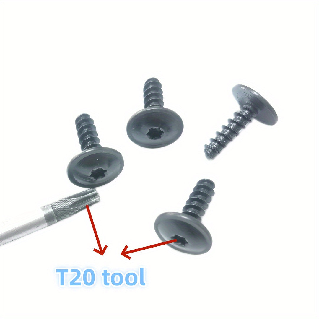 50 ta qadoqlashda qora T20 o'z-o'zidan burg'ulash vintlari, suv quvuri uchun mustahkam fastenerlar