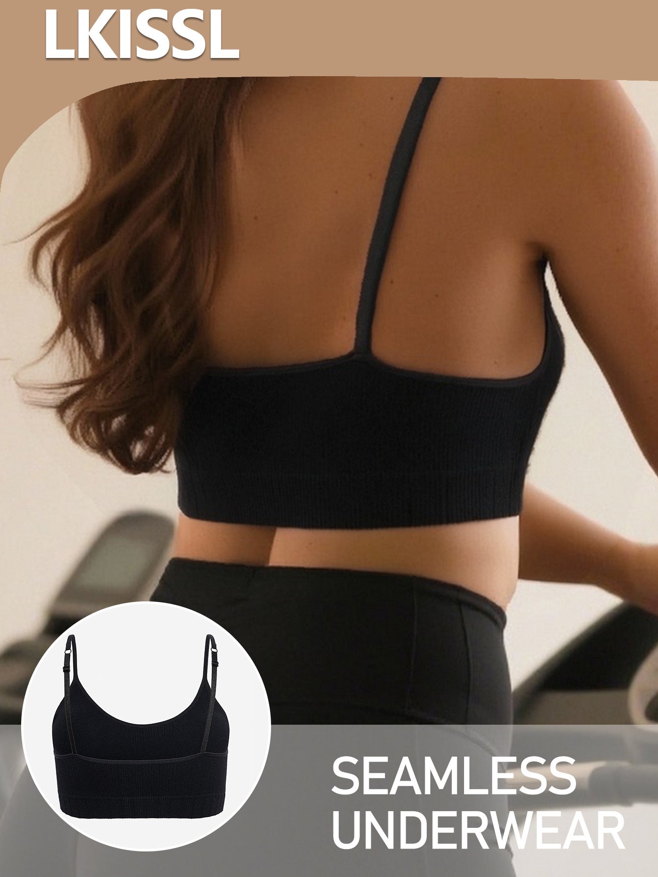 Plus Size Seamless Sports Bra Breathable Supportive Yoga Casual 1XL-4XL