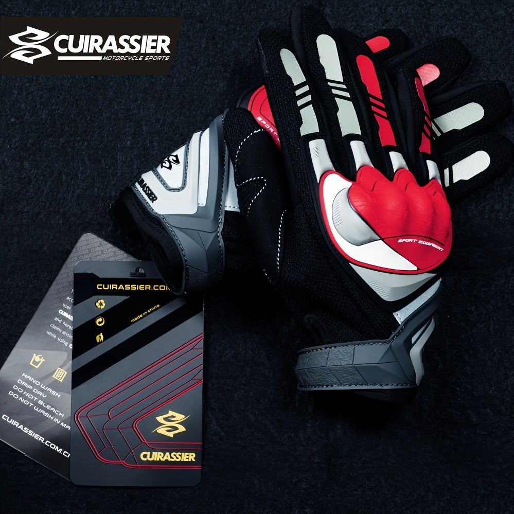 Unisex Motorcycle Gloves Microfiber Protective Touch Screen Reflective