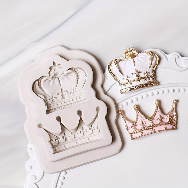 Kawaii Crown Chocolate Mold Silicone for Candies Fondants and Biscuits