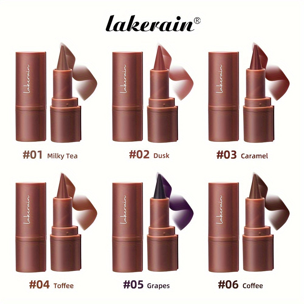 Женский матовый контурный карандаш и помада дуэт фиолетовый, стойкий, с конусным наконечником