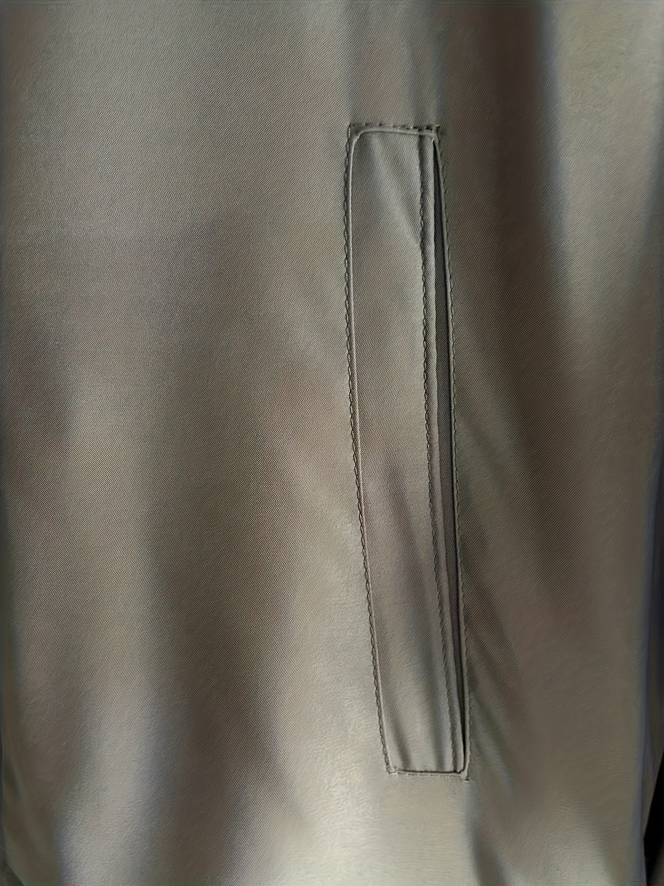 Chaqueta bomber de poliéster para hombre con bolsillos con cremallera para uso al aire libre y casual