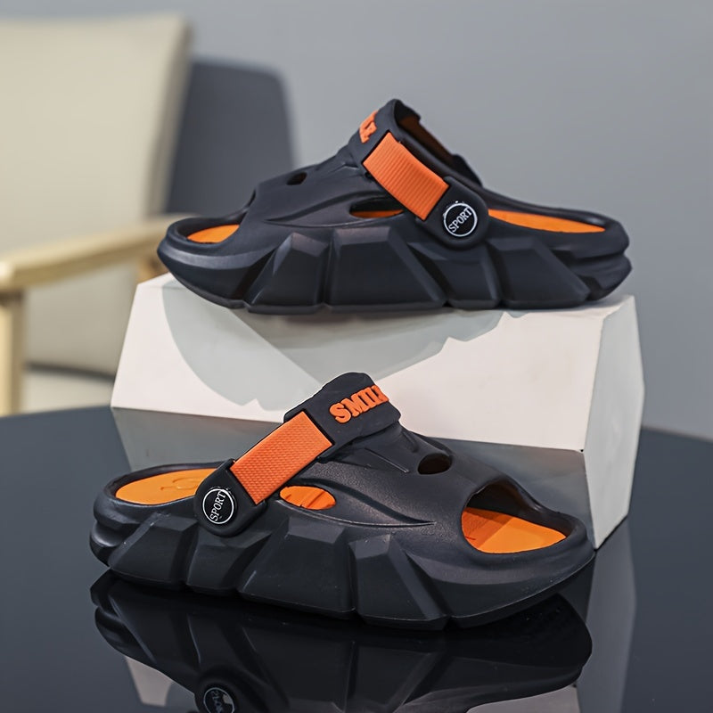 Boys Summer Open-Toe Slip-On Sandals Lightweight Breathable EVA Casual