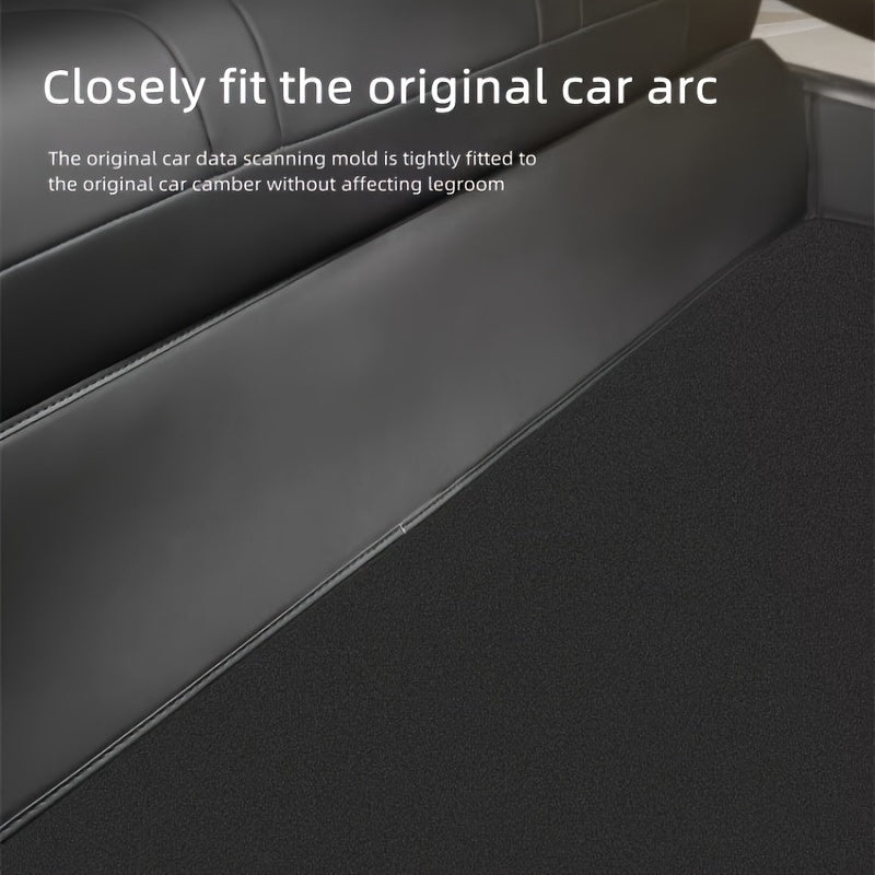 Rear Seat Cushion Protector and Kick Pad PU Leather for Model 3 and Y
