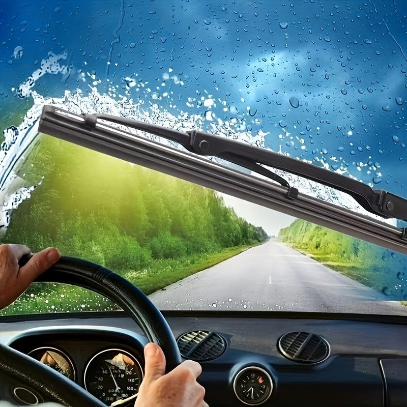 Universal Iron Wiper Blade Suitable for J/U Hooks 30.48-66.04cm Quiet and High Definition