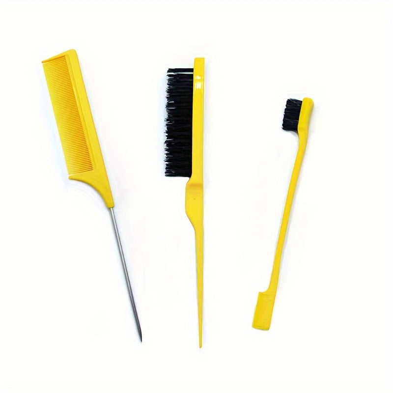 Hairdressing Tools Set Comb Teasing Hair Brush Rat Tail Edge Brush for Styling