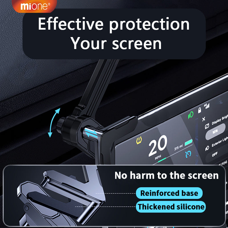 Magnetic Car Phone Holder ABS Silicone Dashboard Mount 360° Rotation