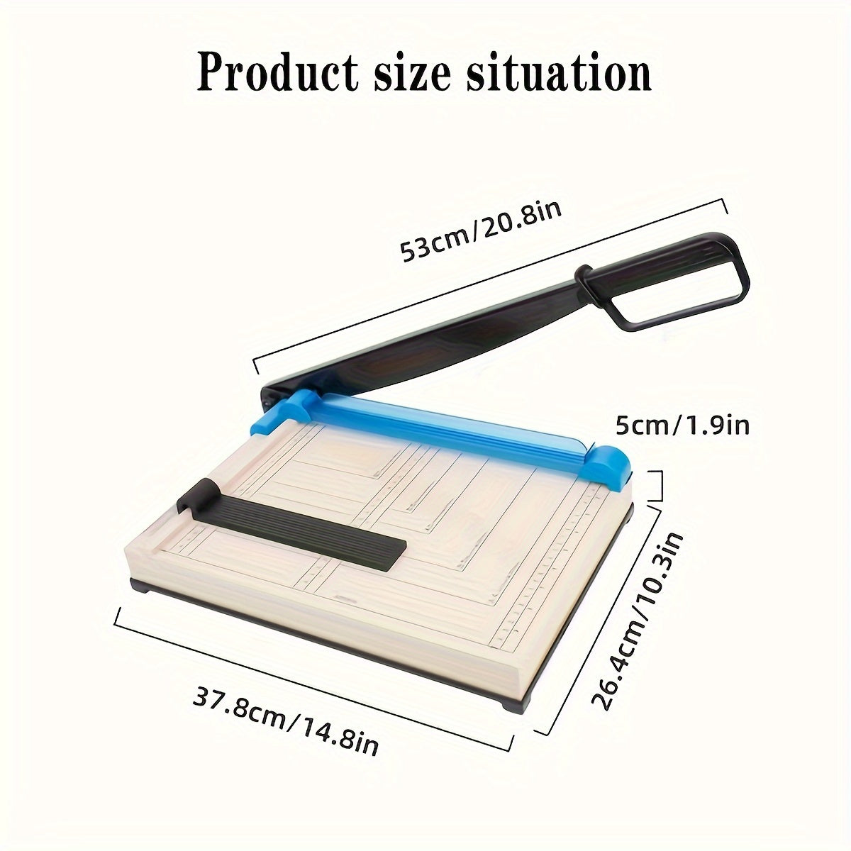 Portable A4 PVC Guillotine Paper Cutter for Office and Crafting