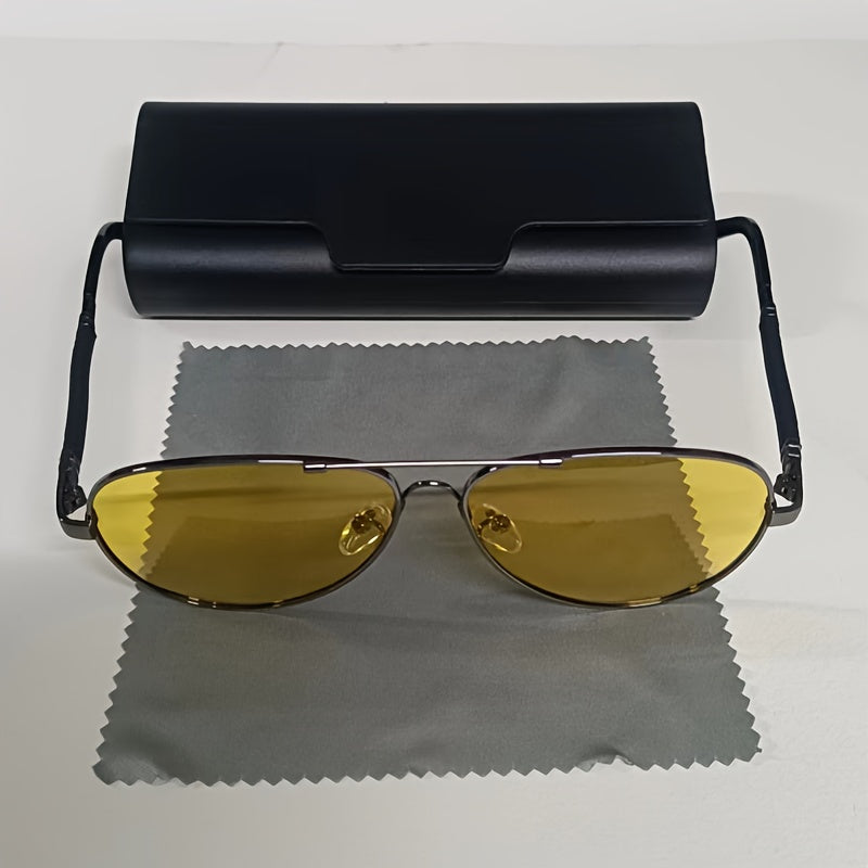 Men's Night Vision Goggles for Driving Polarized Lenses Reduce Glare Enhance Visibility