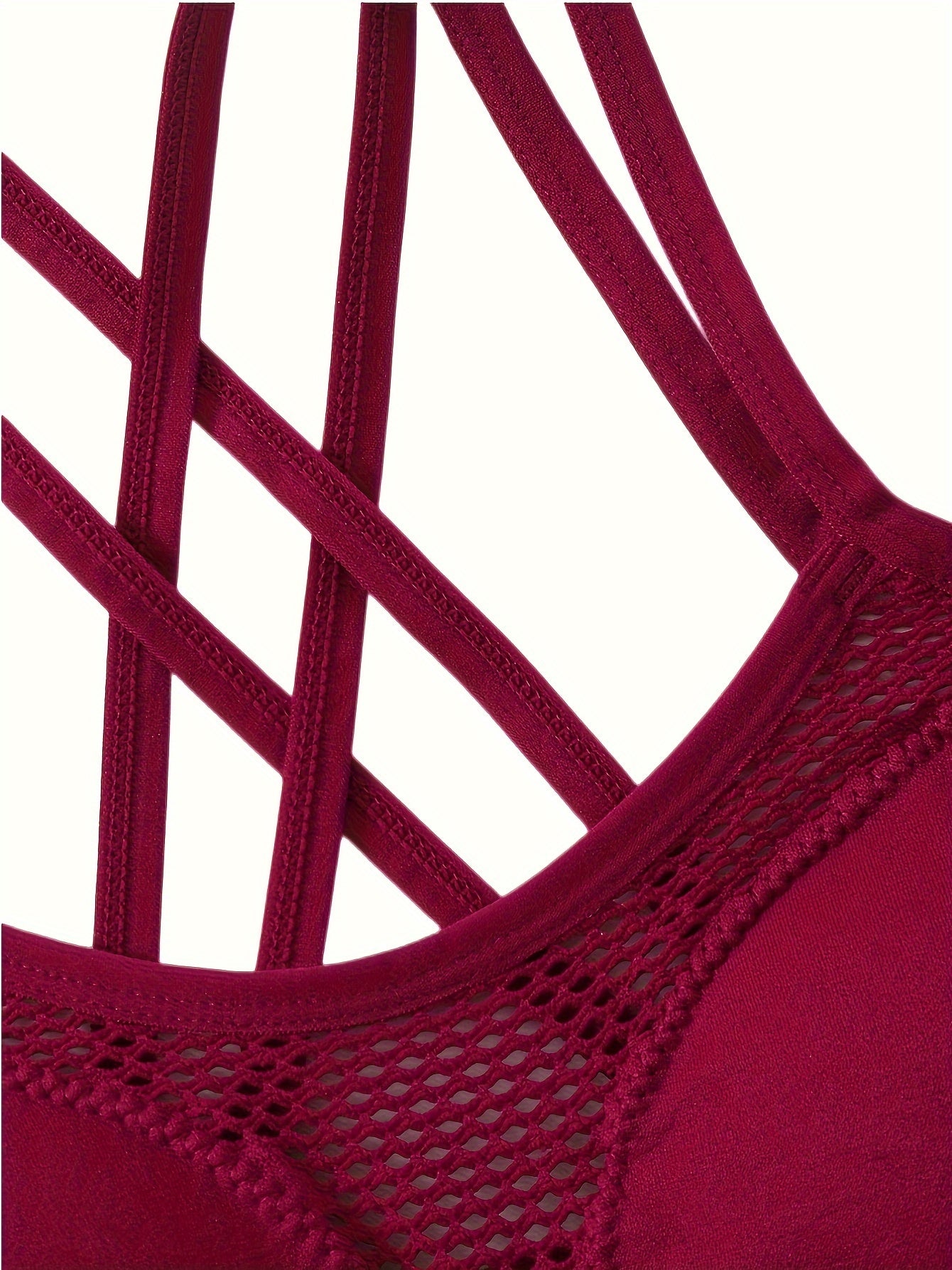 Women's Plus Size Seamless Wireless Sports Bra 3 Pack Breathable Hollow Design