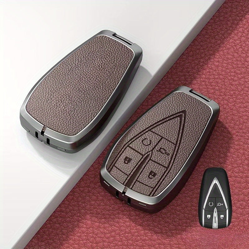 Car Remote Key Fob Cover Zinc Alloy Keychain for SUV Jeep Accessories